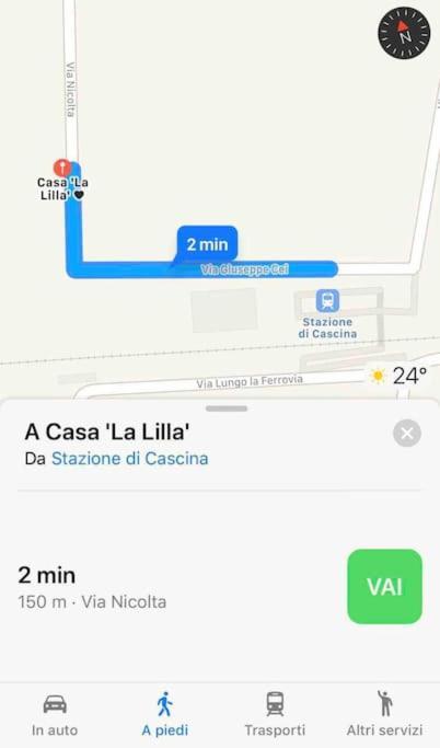 Appartamento Casa La Lilla Cascina Esterno foto